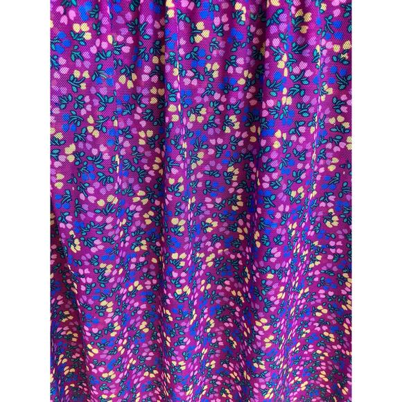 Matilda Jane Purple Floral Short Sleeve Layered Top Large - Picture 3 of 5